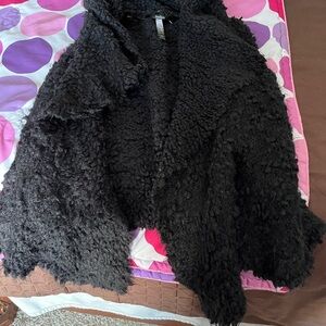 Kensie Black Textured Outerwear